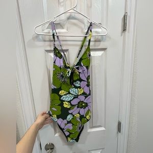 Brand new Aerie green and purple one piece with cut outs. New with tags!